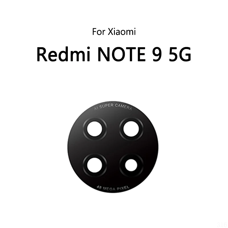 2PCS/Lot For Xiaomi Redmi NOTE 9S / NOTE 9 Pro 5G Back Lens Rear Camera Glass Lens Mirror