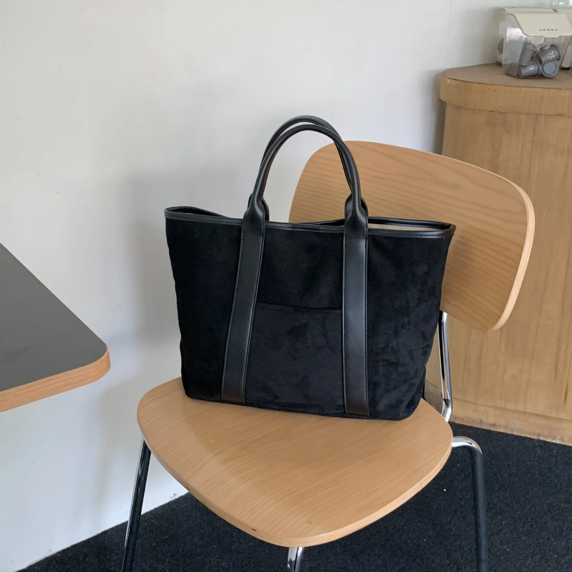 Borsa A Tracolla In Neoprene Donna, Secchiello Intrecciato, Manico Superiore, Leggera E Capiente