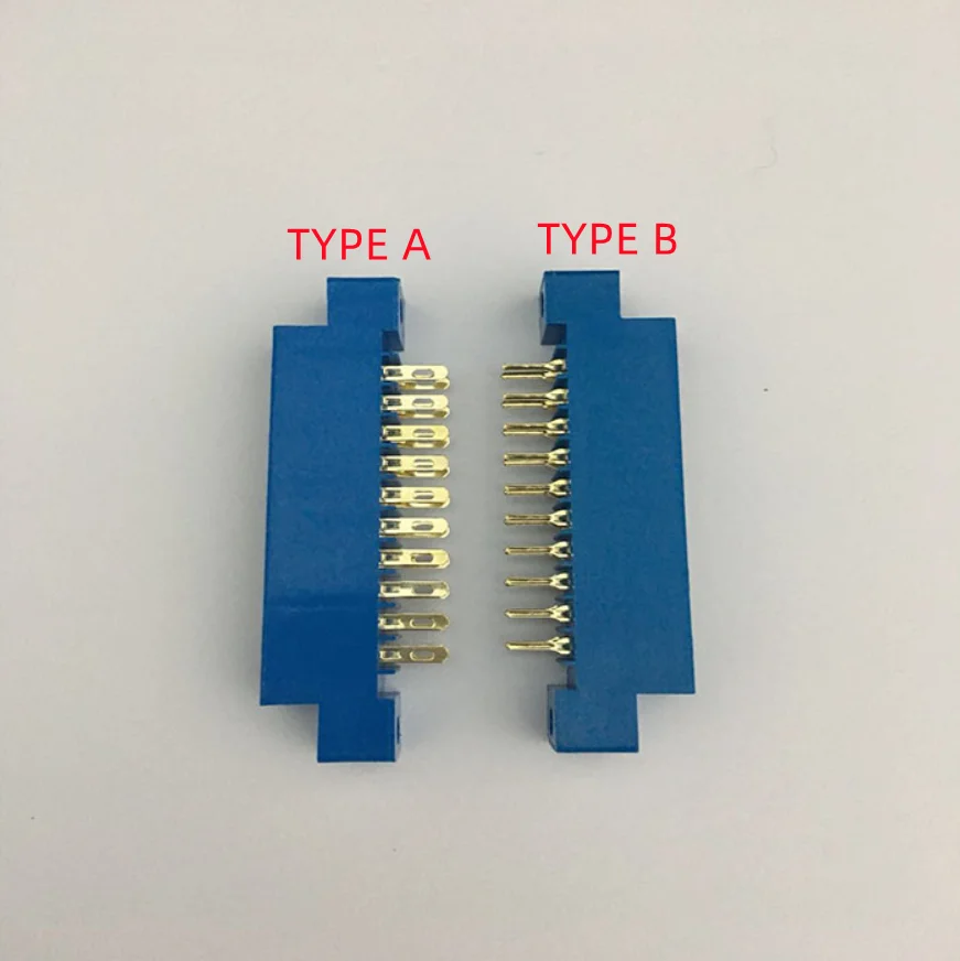 New 1PC 805 Series 3.96mm Pitch PCB Slot Solder Card Edge Connectors 8-72 Pin 16styles Wholesale