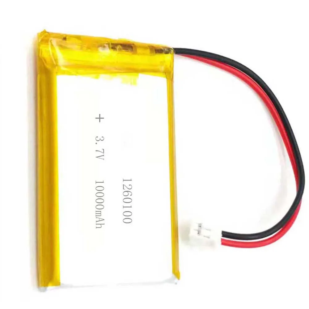 Rechargeable 3.7V 10000Mah 1260100 Lithium Polymer Ion Battery For MOBILE POWER CHARGING TREASURE POWER DVD GPS