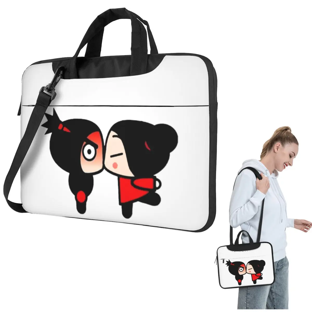 

Pucca Crossbody Laptop Bag Case Computer Bag Resistant Protective Notebook Pouch for Lenovo
