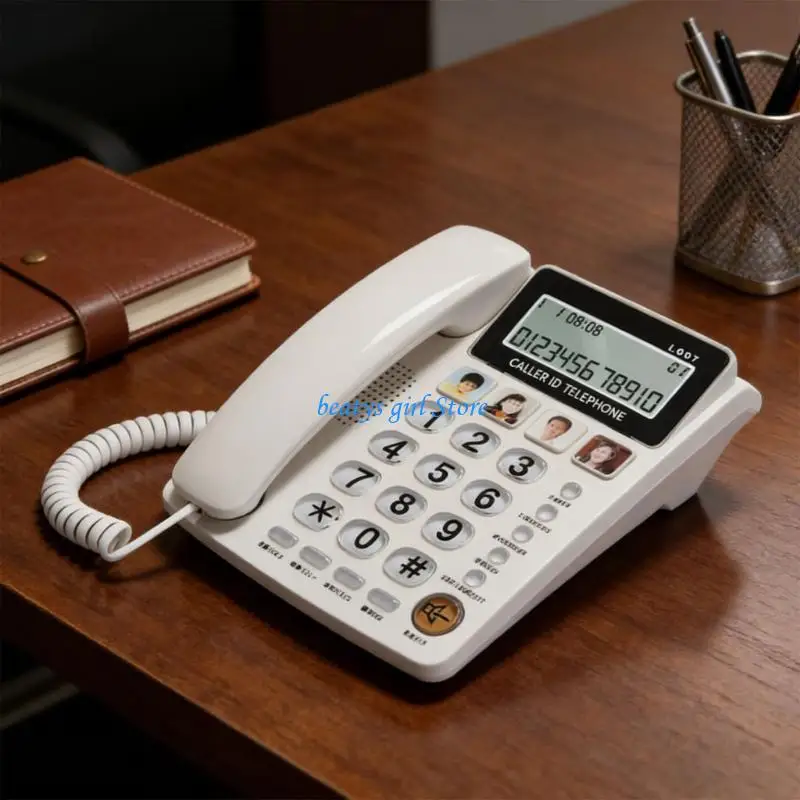 C7AB Loud Speaking Telephone Large Caller Identification For Senior