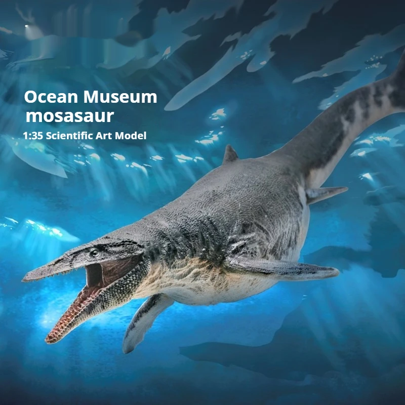 

Горячий натуральный динозавр King 1:35 Mosasaur Museum Наука и художественная модель Фигурка Декоративный орнамент Игрушка Кукла Коллекция Подарки