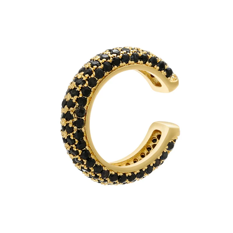 Women's Heart & Star Clip-On Earring Cuff with CZ