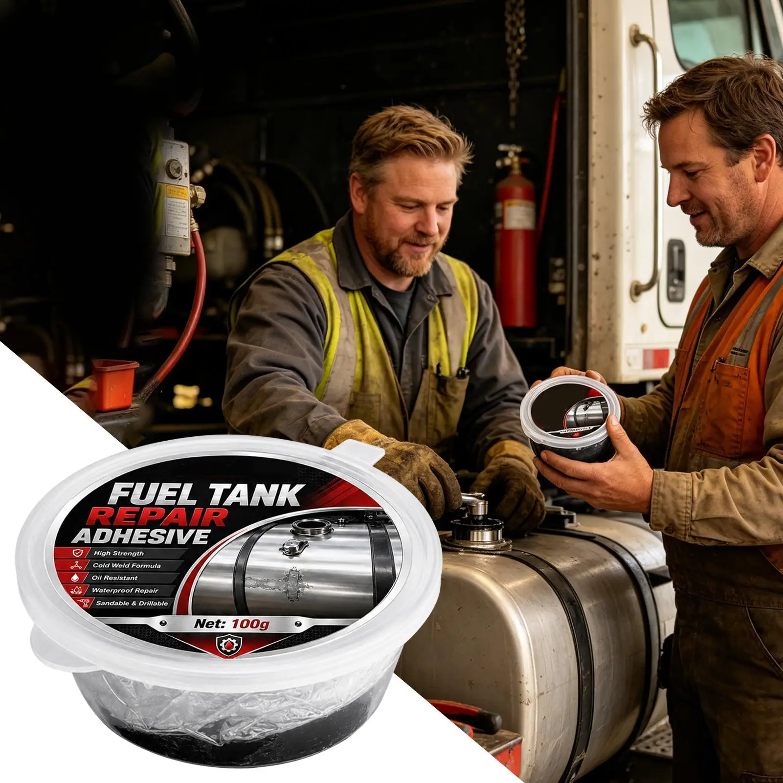 High-Temp Sealant For Truck Radiators & Motorcycle Oil Leaks Emergency Repair Agent For Oil Tank Repair Glue And Oil