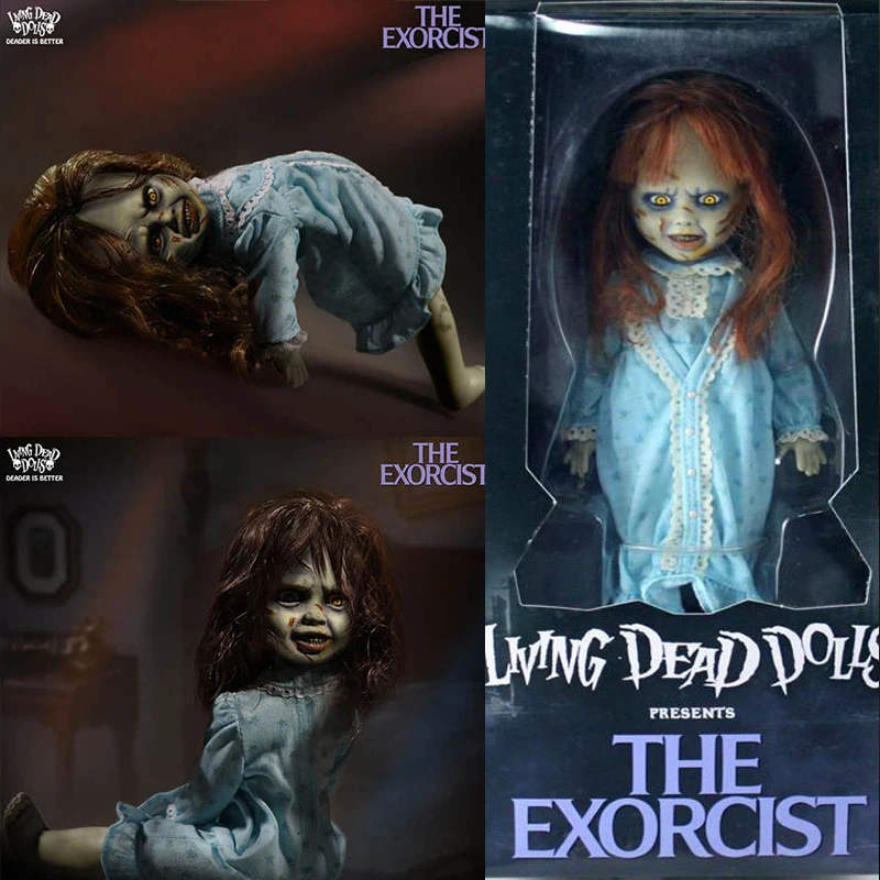 Mezco-Poupées d'horreur à fréquence vivante, L'exorciste, figurine articulée mobile, modèle de collection, figurine de dessin animé, jouets de terreur classiques