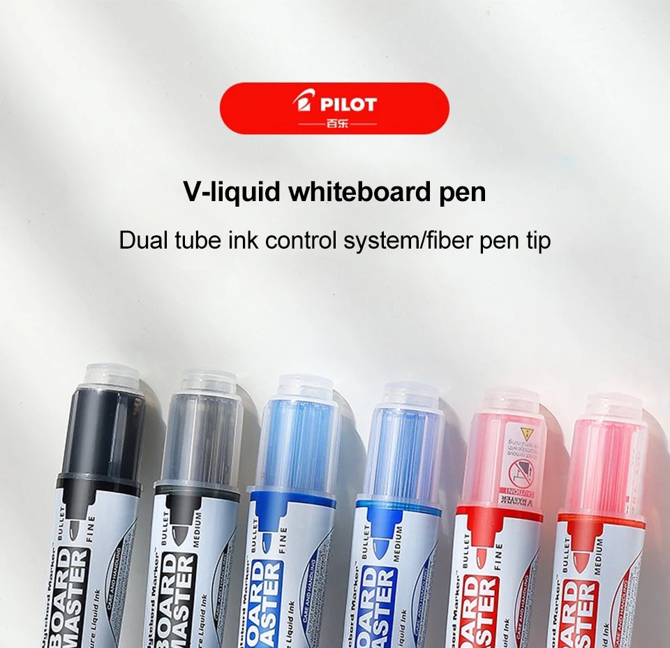 1 stücke Japan Pilot Whiteboard Marker V Direkte Flüssigkeit Große Kapazität Tinte Klassenzimmer WBMAVBM-M Ersatz Tinte Tasche Büro Liefert – Detail 1