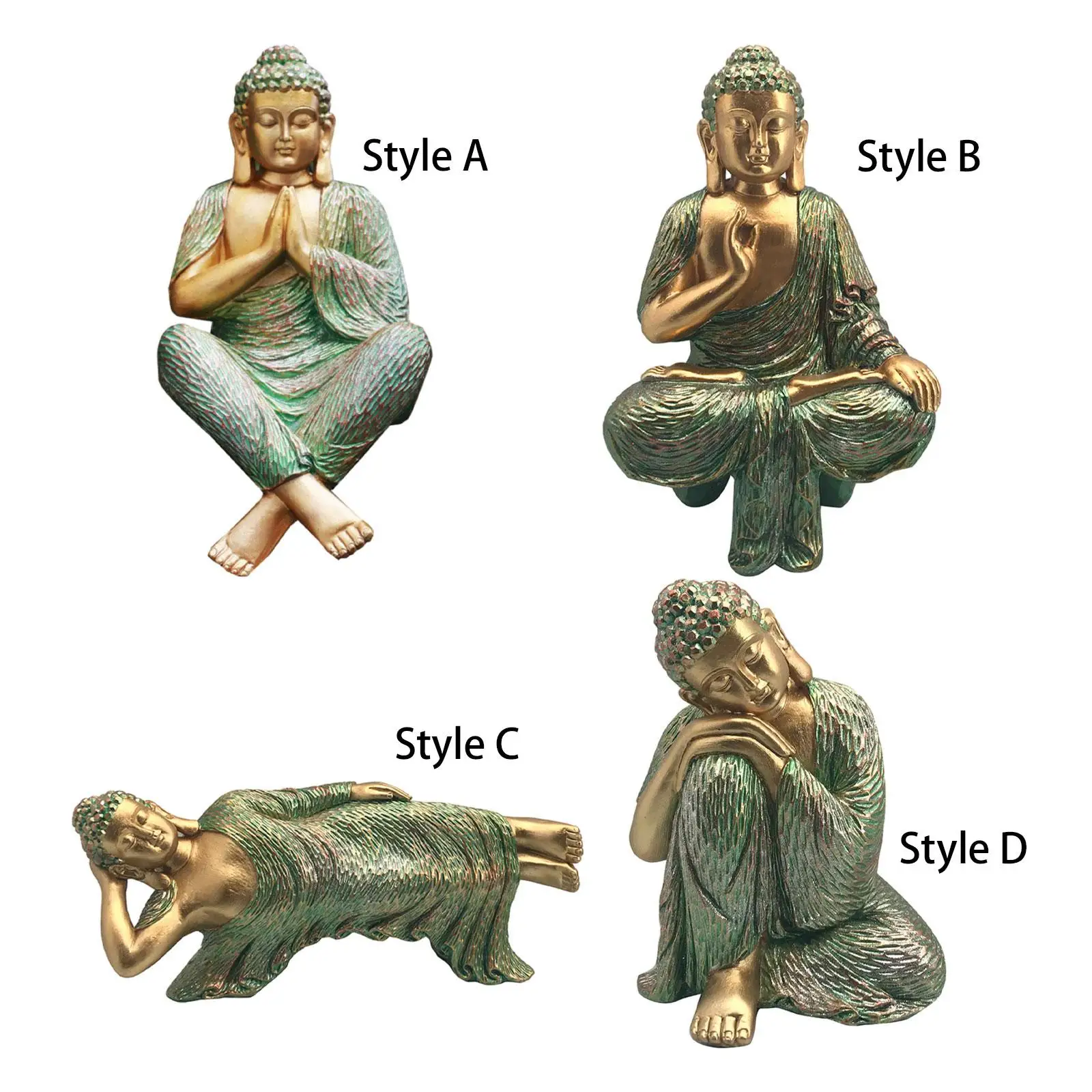 

Buddha Statues Antique Buddha Collectible Resin Buddha Figurine Outdoor Decor