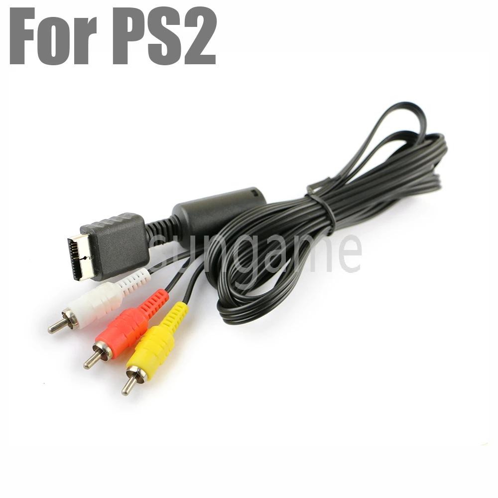 

10 шт., 1,8 м, многокомпонентный аудио-видео AV-кабель для RCA для консоли SONY PlayStation PS2, PS3, аксессуары для ТВ-игр