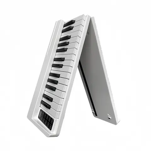Miwayer 61 Key Foldable Electronic Piano Keyboard Portable Beginner Practice Home Digital MIDI Piano with Music Stand  Pedal