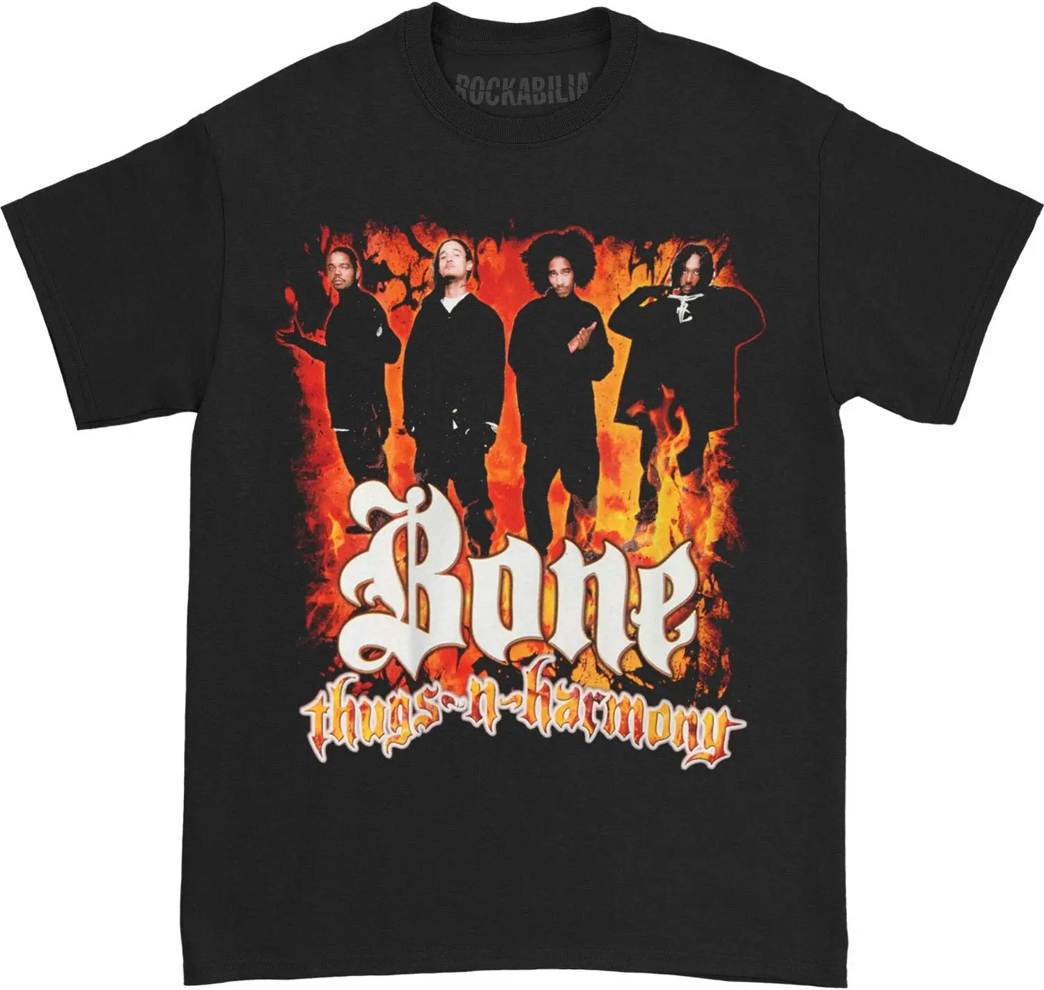 Bone Thugs - N - Harmony Men's Flames T-Shirt XX-Large Black