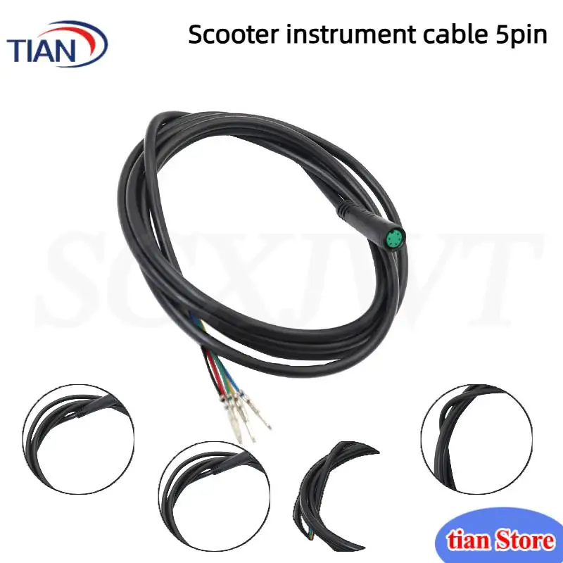 

Dashboard Display Connecting Cable For KUGOO M4 Electric Scooter Display Instrument Throttle Cable Accessories 5 Pin