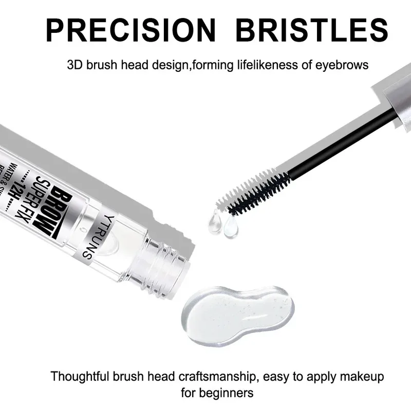 Gel de sobrancelha à prova d'água – A prova de manchas e retenção de longa duração para um visual natural – Presente ideal para o dia dos namorados e o dia das mães para mulheres