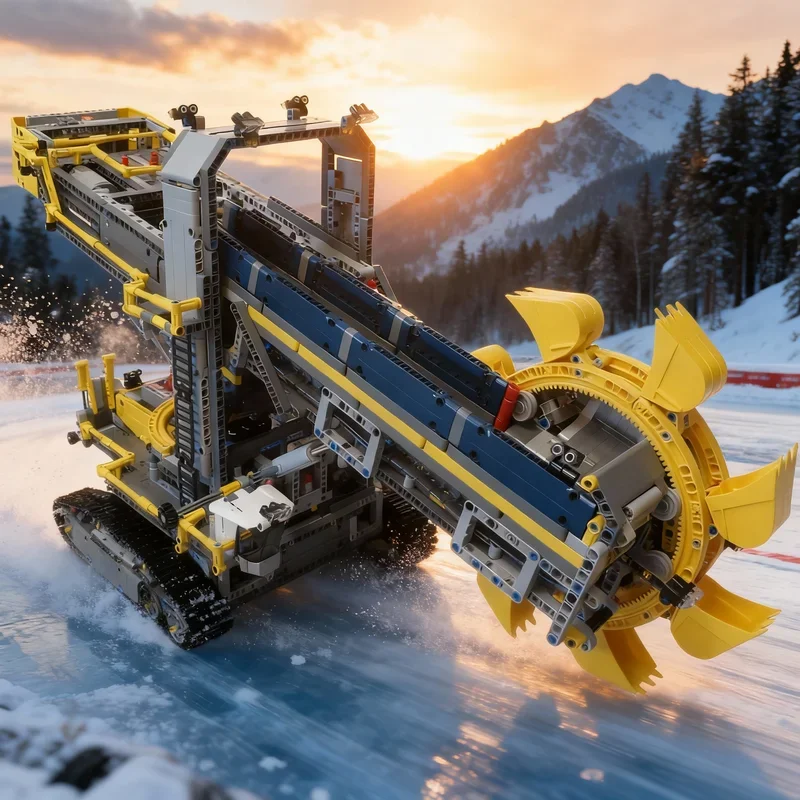 

3526pcs MOC Bucket Wheel Excavator MOD Higher Technical Model Building Blocks Toys Architecture Festival Gifts Creative