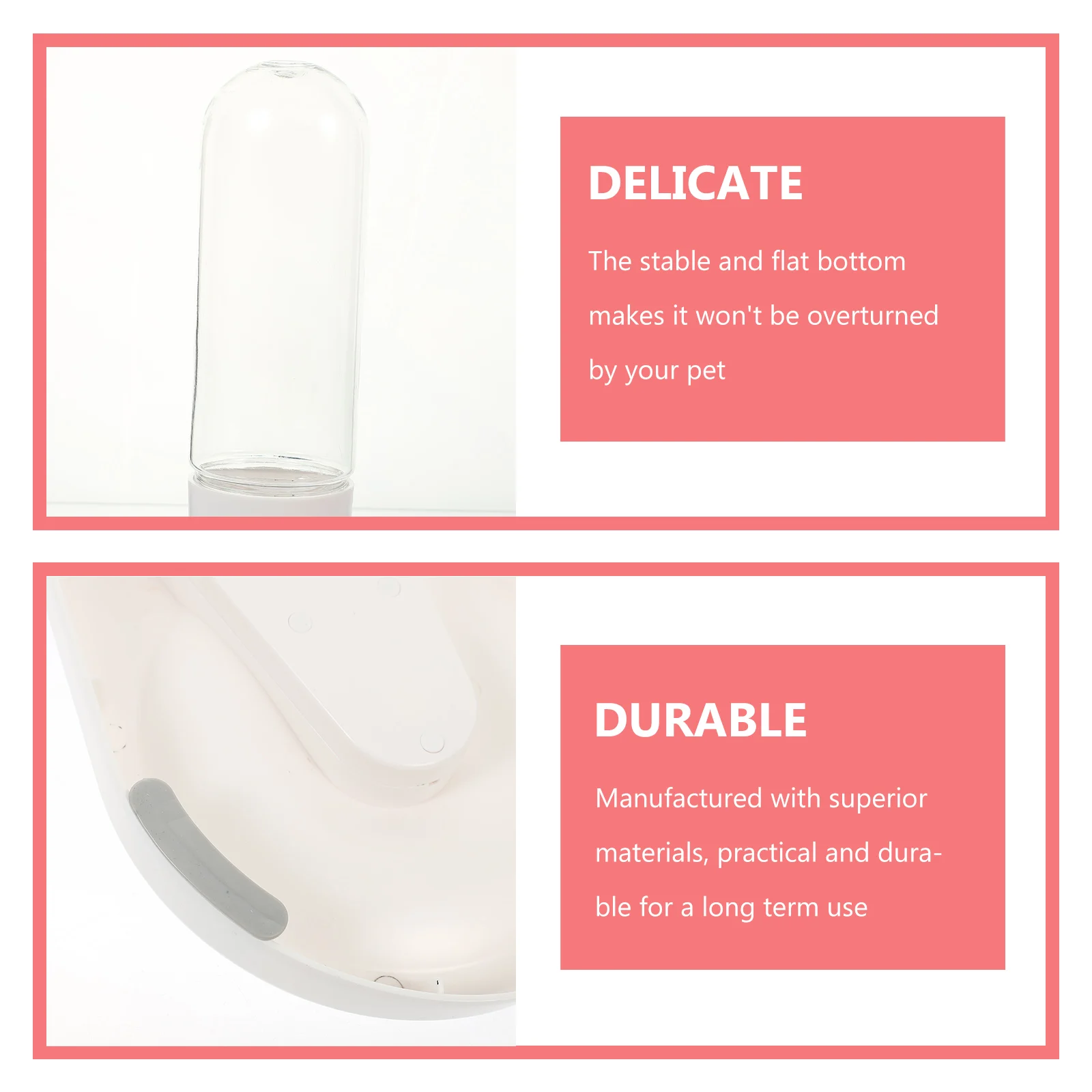 

Automatic Pet Cat Water Dispenser Pet Waterer ABS PC Compact Stable Bottom Clean Water Cat Dog Plastic Fountain