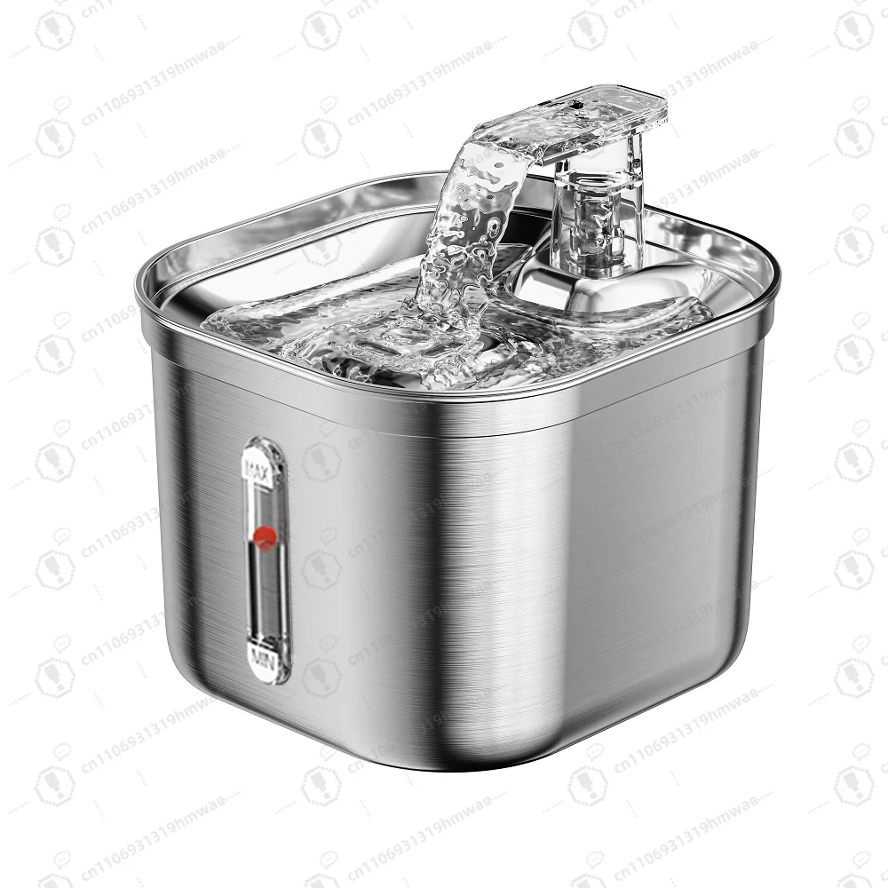 

Automatic pet water dispenser, durable removable bowl, stainless steel safety material cat and dog water feeder