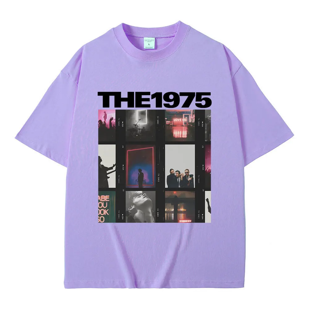 British Indie Alternative Rock Band The 1975 Graphic T-shirt Male Vintage Gothic T Shirts Men Women Casual Oversized Tshirt Tops