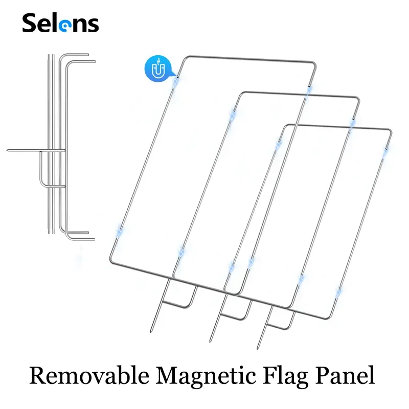 Selens Light Reflector Flag with Frame Photography Removable Video Studio Stainless Steel Flag Panel Lighting Reflector Diffuser