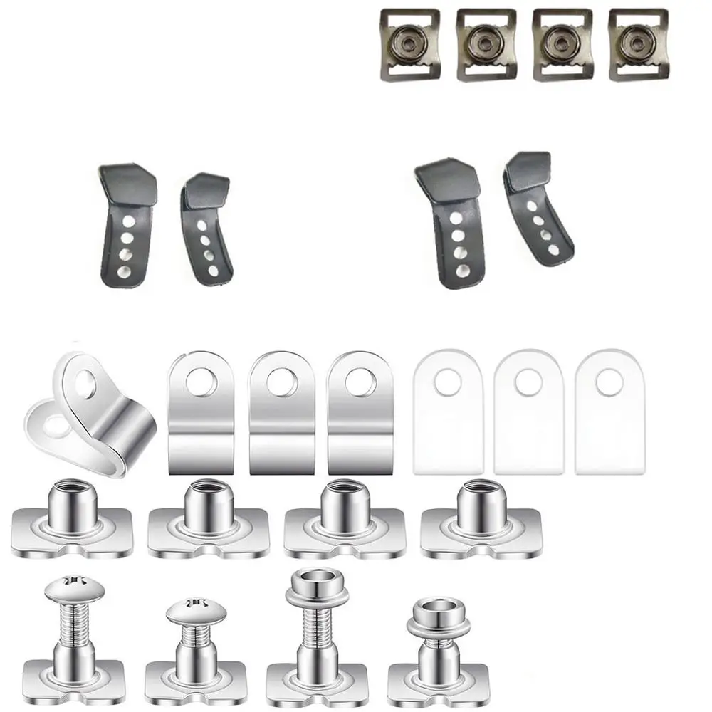 Hockey Helmet Repair Accessories For Benlee Mz Baseball Softball Football Visor Mount Stainless Steel Faceguard Clips Fasteners