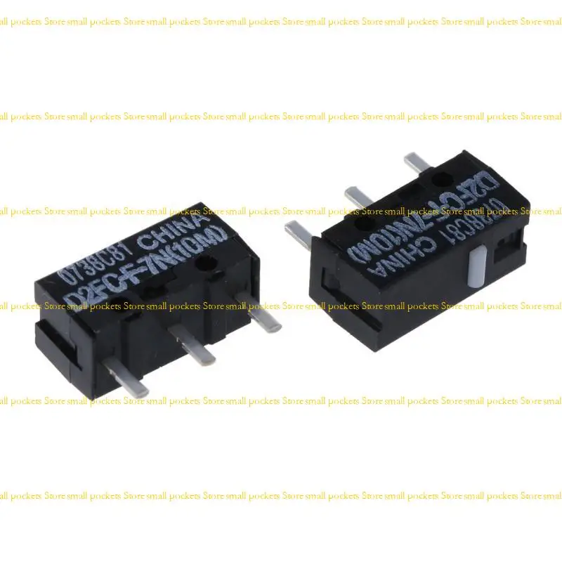 R1WD Mouse Micro Switch Original D2FC-F-7N 3Pin Silver Contacts White Dot 10M