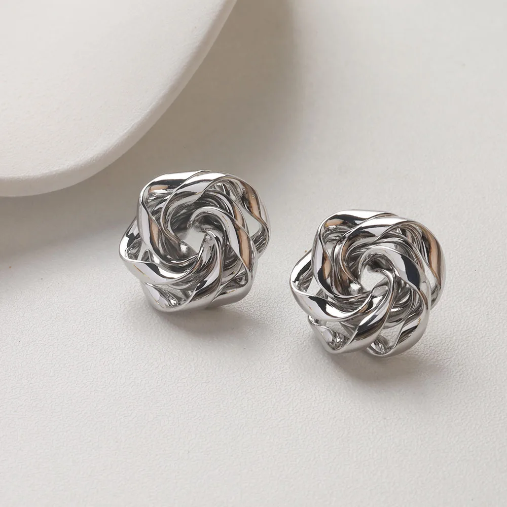 2 قطعة زهرة الورد داينتي الأذن ترصيع أقراط لصنع المجوهرات النتائج DIY بها بنفسك يدوية النحاس 14 كيلو مطلية بالذهب 21 مللي متر اكسسوارات