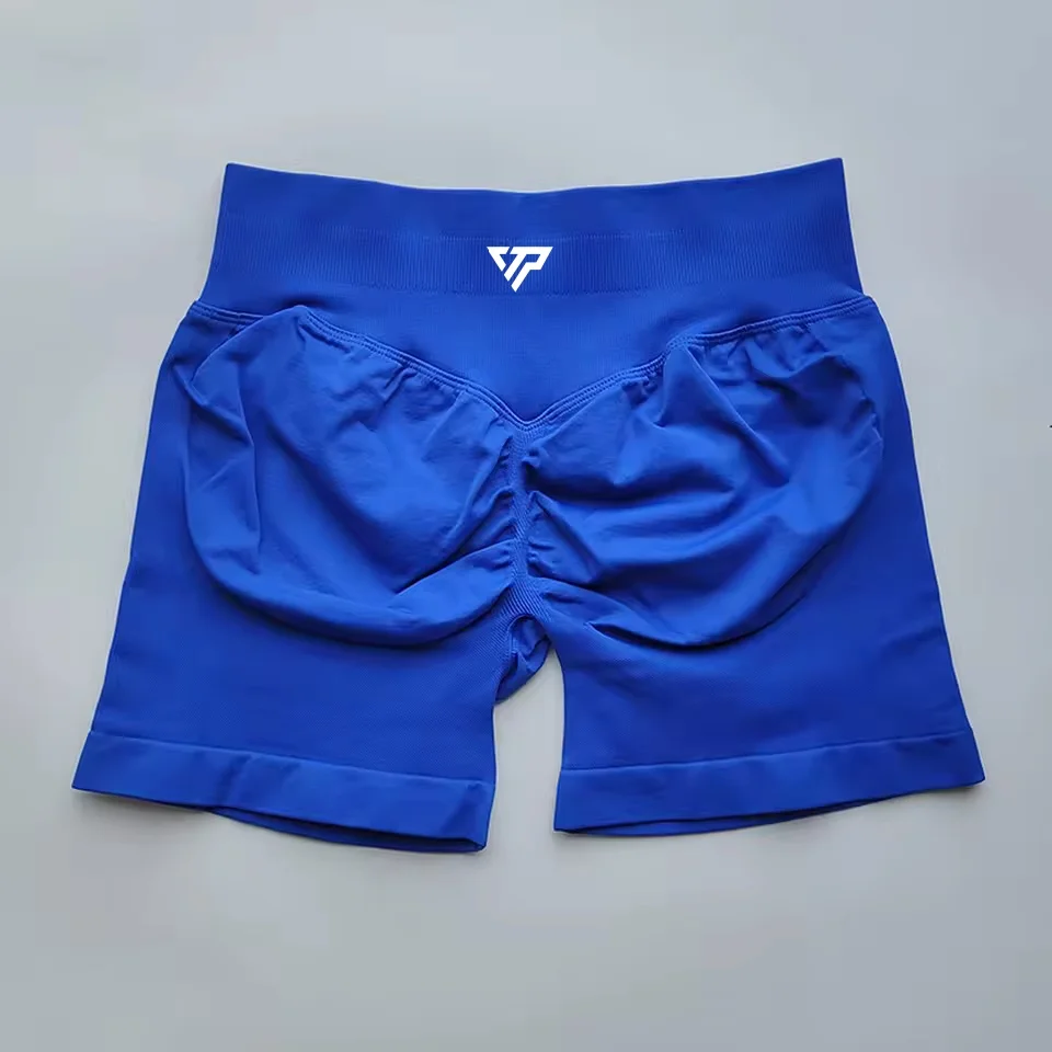 Keep That Pump Women's Seamless Yoga Gym Scrunch Shorts High-Waist Fitness Sportwear Silicone Printed Quality