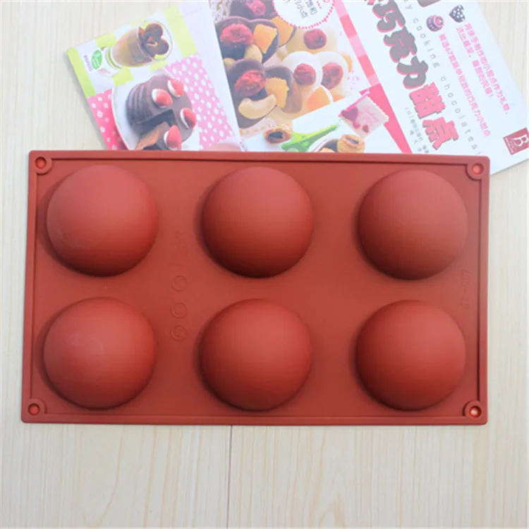 1Pcs/6 Even The Large Domed DIY Silicone Cake Mould Soap Mold Jelly Pudding Chocolate Moulds