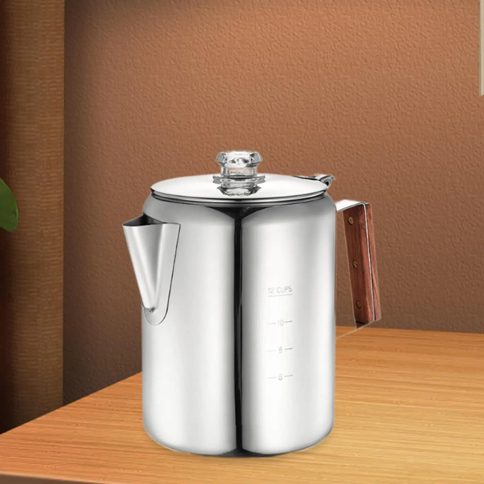 Coffee Percolator Easy to Clean Coffee Maker for Kitchen Travel Outdoor