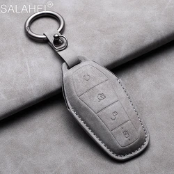 Sheepskin Car Key Remote Case Cover Protection Shell Holder Accessories For BYD Song Plus Atto 3 Han EV Tang DM Qin Seal Dolphin