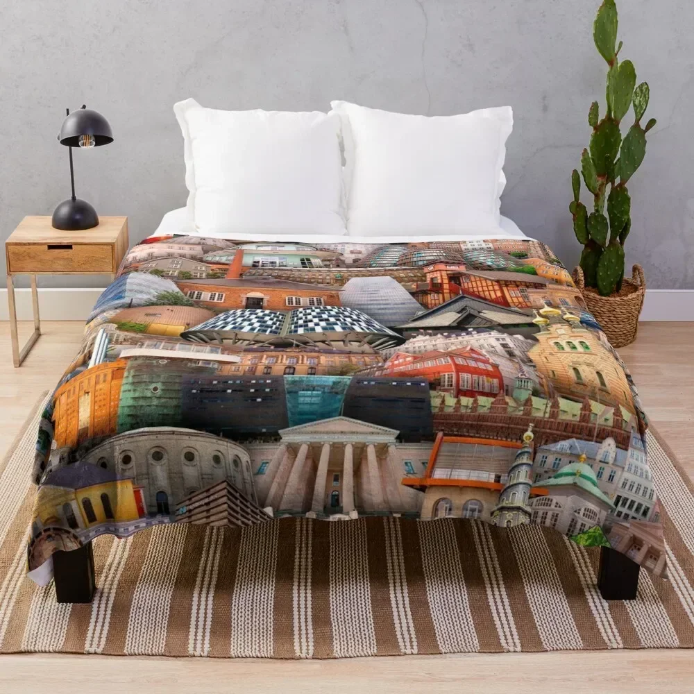 

Copenhagen in Denmark Throw Blanket Warm Accent Blanket for Living Room Decoration