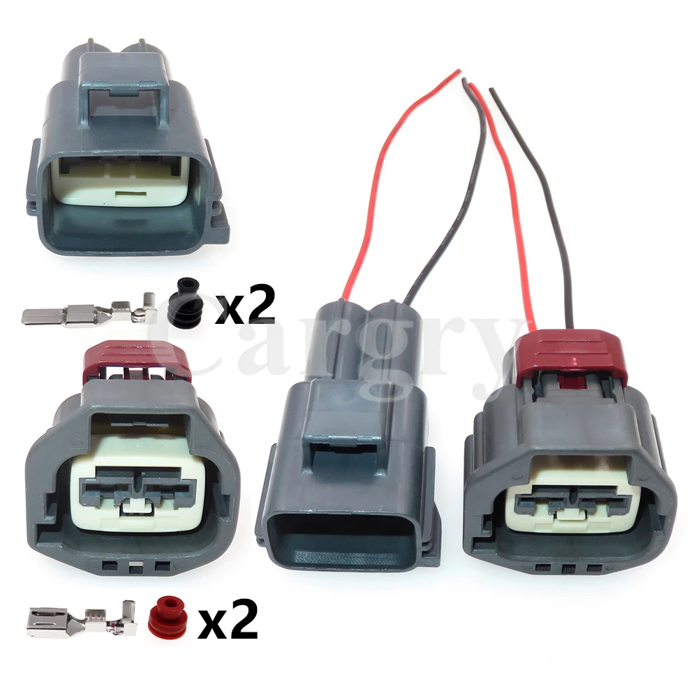 1 Set 2P 7282-5596-10 Car Large Current Connector 7283-5596-10 AC Assembly Automobile Waterproof Electric Wire Socket