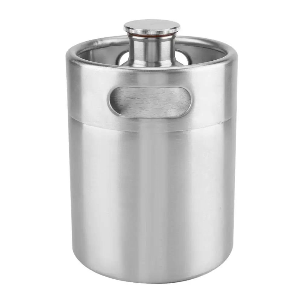 

Mini Stainless Steel Beer Barrel with Spiral Lid for Home and Hotel Use Practical Beverage Dispenser