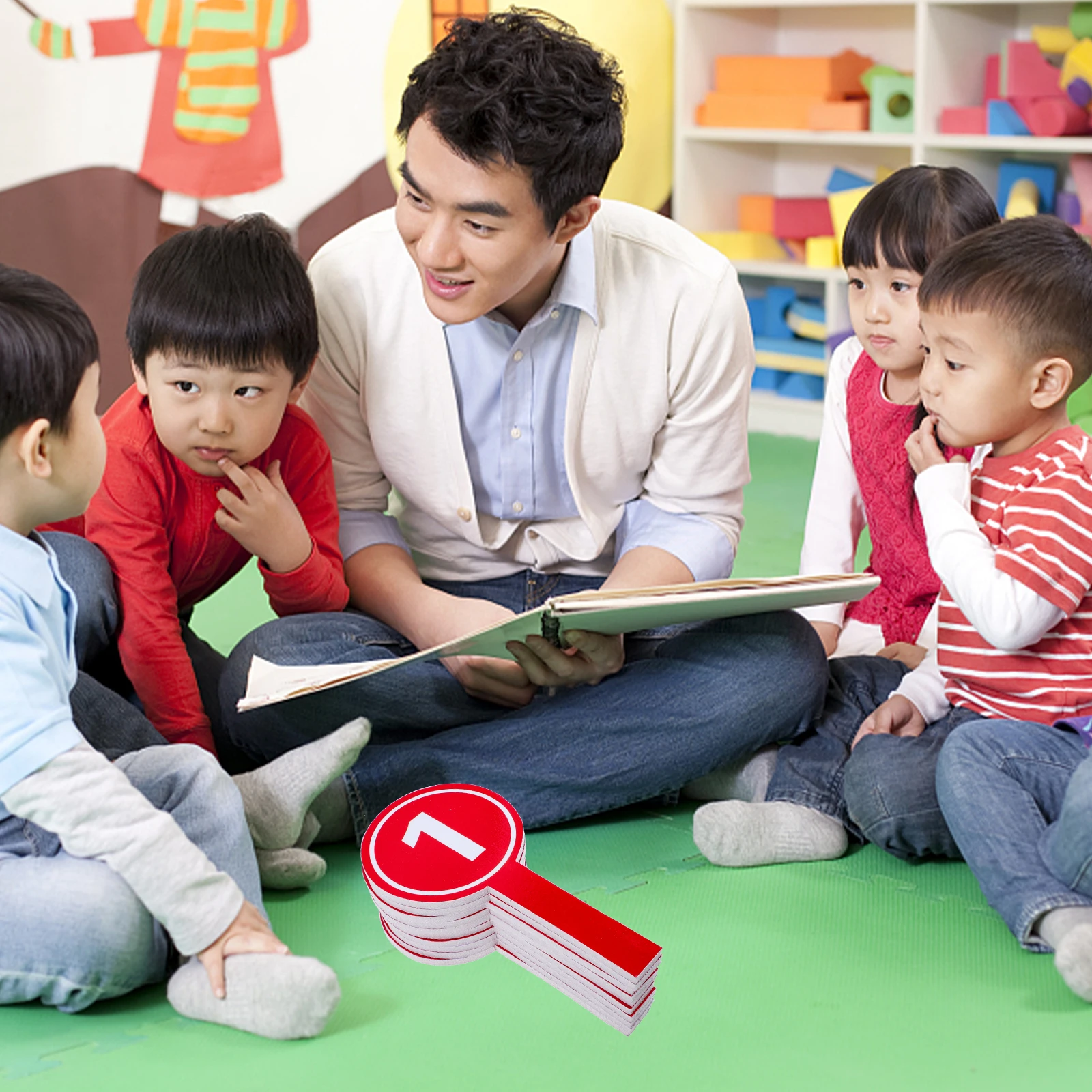 10pcs Number Plate Scoreboards Handheld Voting Board Foam Black Multipurpose Score Paddles for Competition Judges