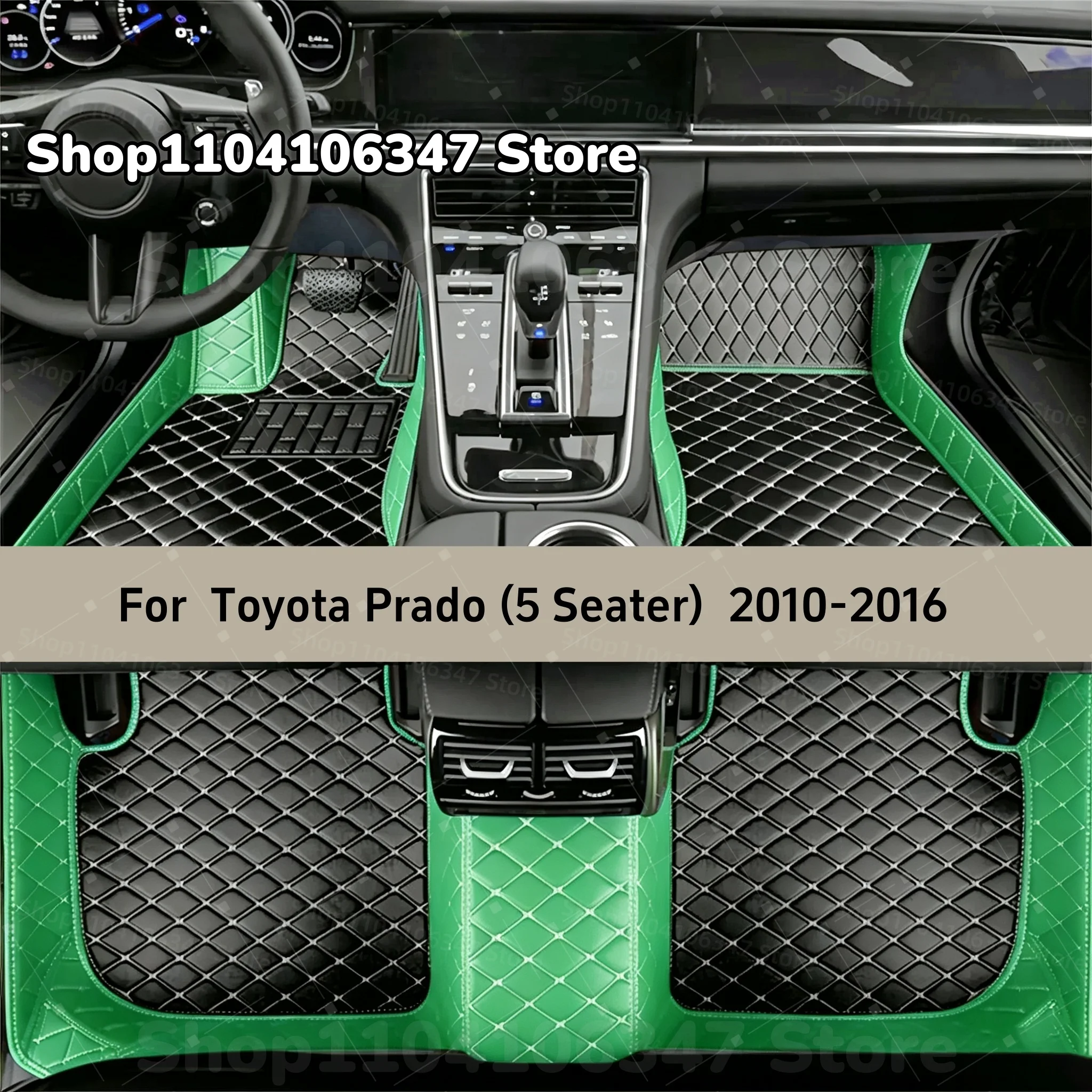 Car Floor Mats Fit For Toyota Prado (5 Seater) 2016 2015 2014 2013 2012 2011 2010 Custom Car Mat Auto Mats Carpets