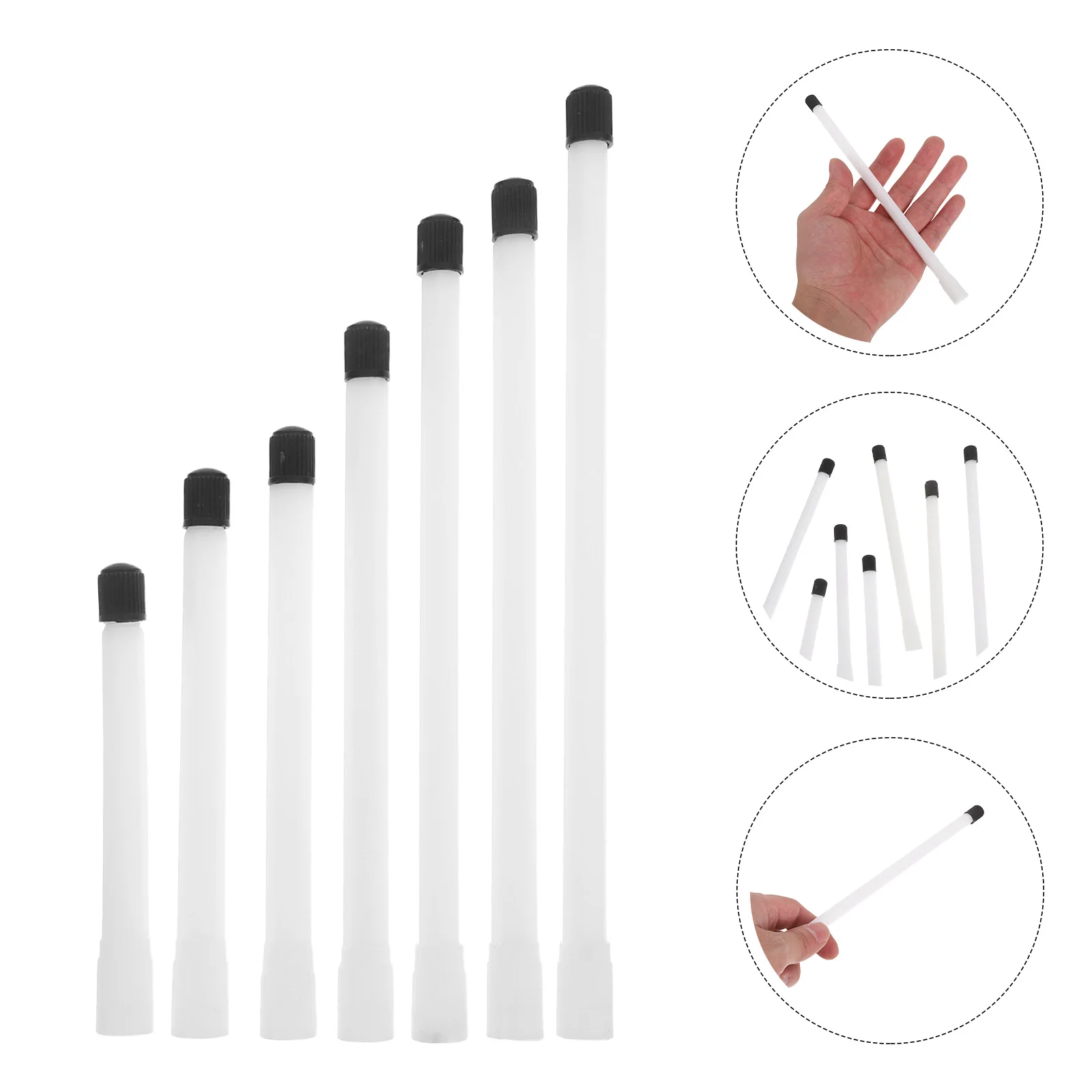 

14pcs Tire Valve Extension Rod Plastic Straight Valve Stem Extenders Universal For Car Mountain Bike Motorcycle Enhanced
