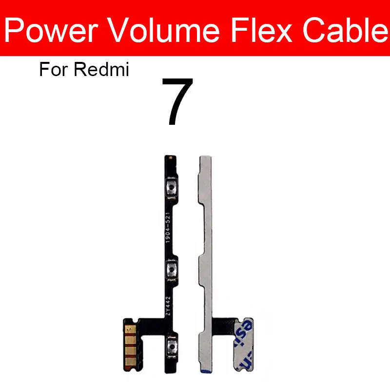 Power&Volume Side Button Flex Cable For Xiaomi Redmi 3 3s 3x 3 4 4A 4X 5 Plus 5A 6A 6 Pro 7 7A 8 8A 9 9i 9A 9C Replacemet Parts