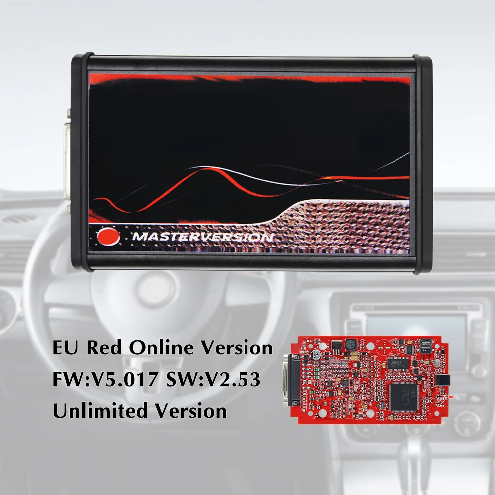 Online EU Red KESS V2 KTAG V5.017 2.80 Unlimited ECU Chip Tuning Kit K tag V7.020 2.25 OBD OBD2 Car ECU Programmer Tool