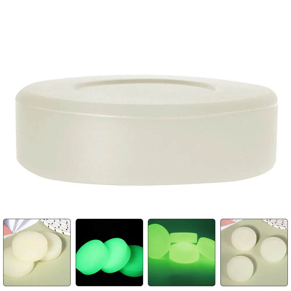 

8Pcs Luminous Green Hockey Puck Youth Size Glow in The Dark PVC Puck for Practice Indoor Outdoor Knee