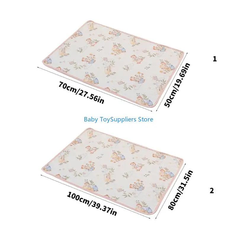 سجادة تغيير حفاضات الأطفال R1WF قابلة للتنفس ومضادة للتسرب لتوفير الراحة اليومية #6