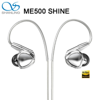 SHANLING ME500 SHINE In-ear Headphones Wired Earphones HiFi Headphones Earbuds MMCX Detachable Cable With 3.5+4.4mm Plug Headset