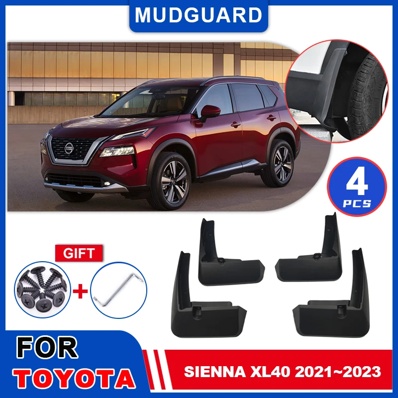 

Mudflaps Fender For Toyota Sienna XL40 2021 2020 2023 Mudguards Mud Flap Styline Splash Mud Guards Cover Car Wheel Accessories