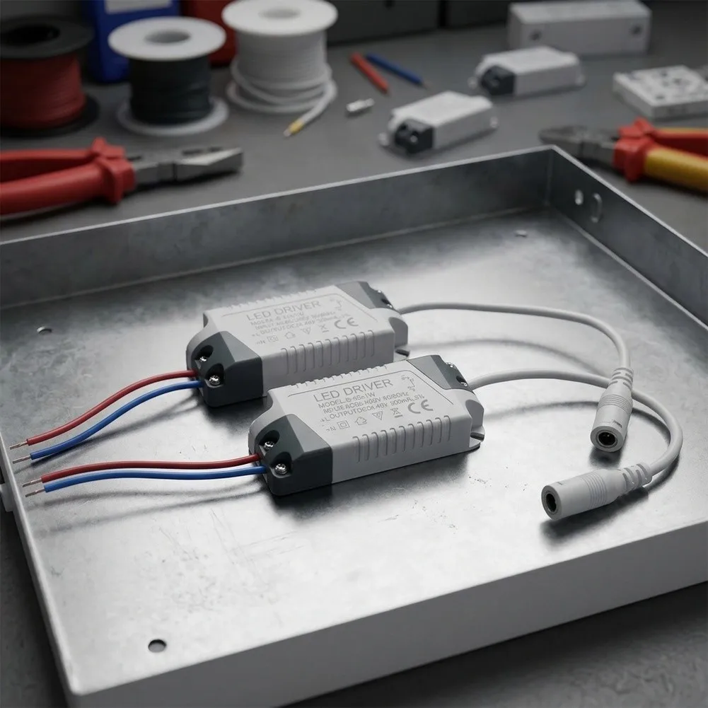 2 Units LED Driver for Power Supply 300 mA Output for 8 12W LED Applications Including Strips Outdoor Lights and Panels