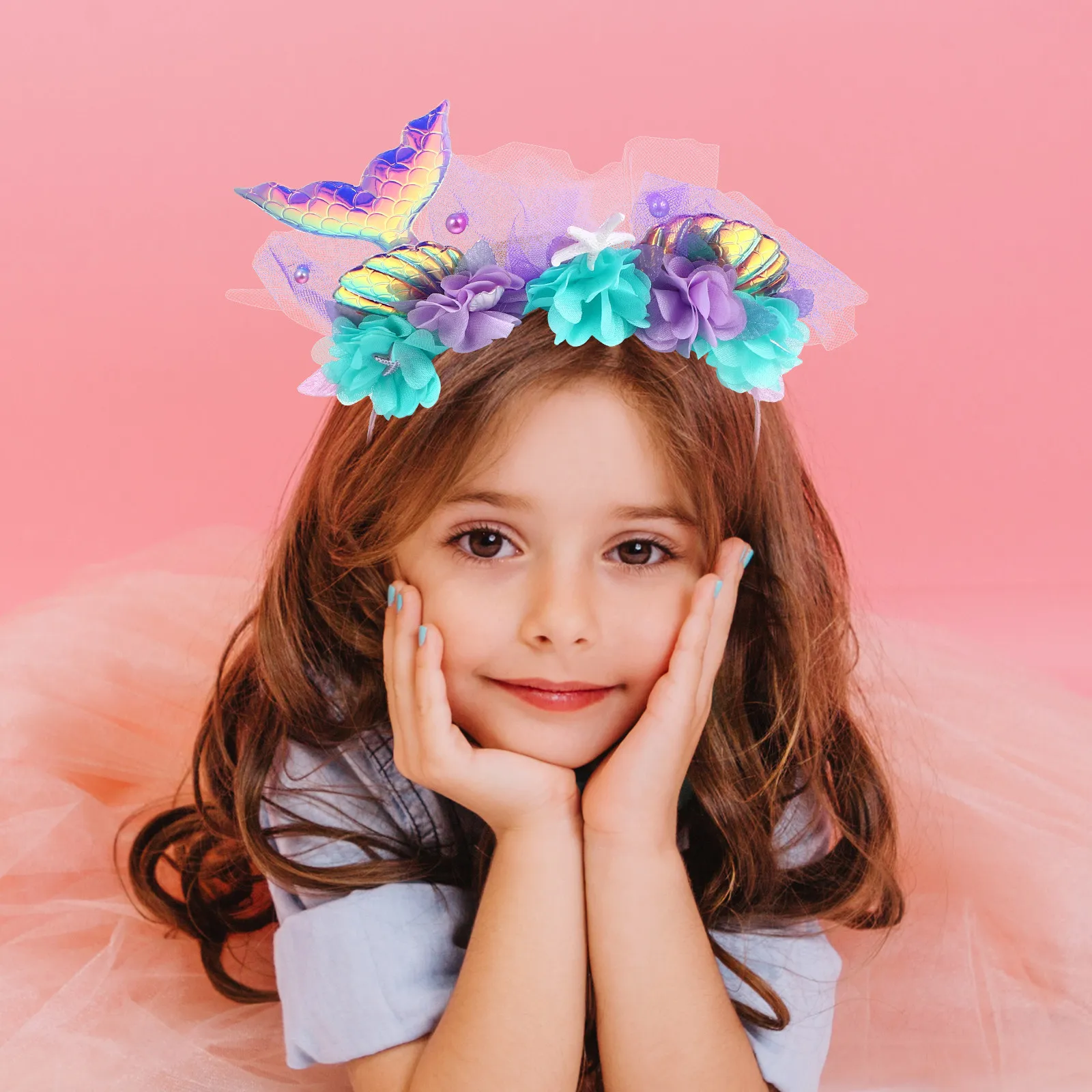 

Набор: Волшебная палочка и головной убор русалки для детских праздников, фестивалей, украшения на день рождения