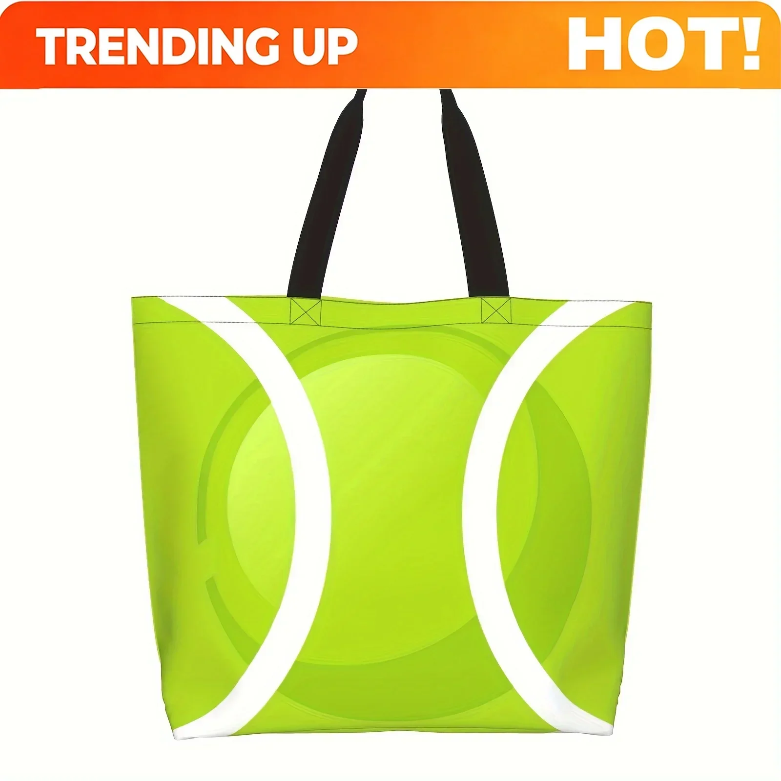 Custom Woman Tennis Tote Handbag Large Oversize Casual Canvas Tennis Mom Beach Travel Tote Bag