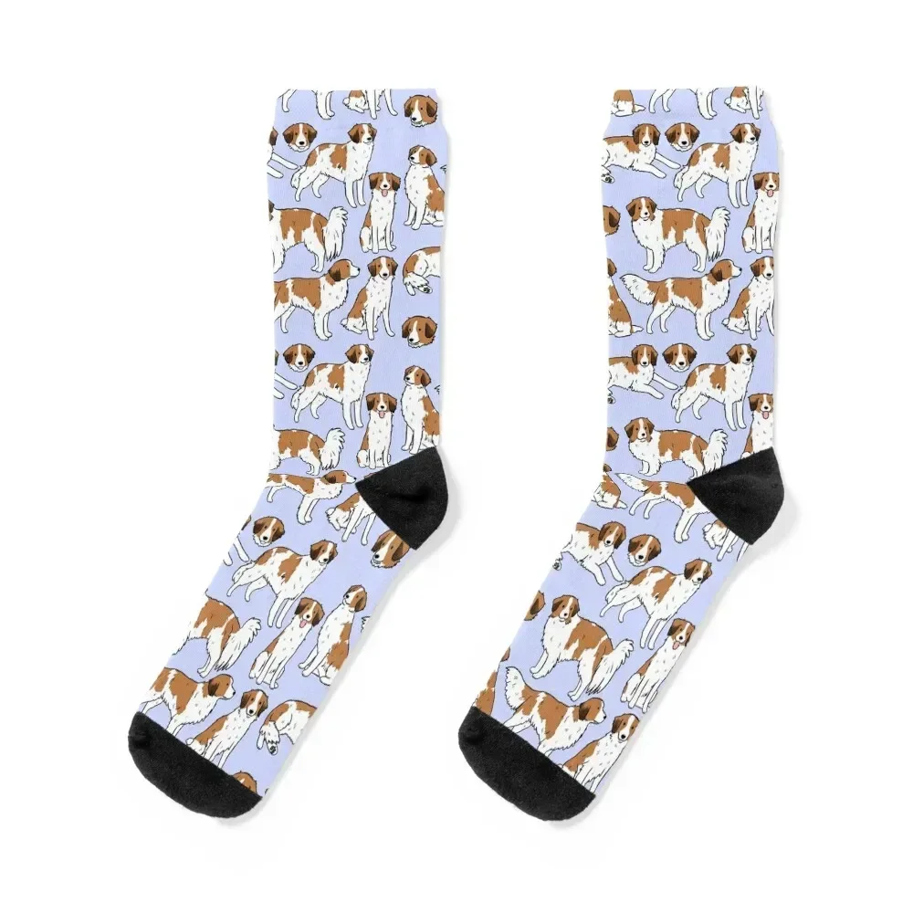 

Kooiker -nederlandse kooikerhondjes- dog cute pattern Socks christmas stocking Soccer fashionable Boy Child Socks Women's