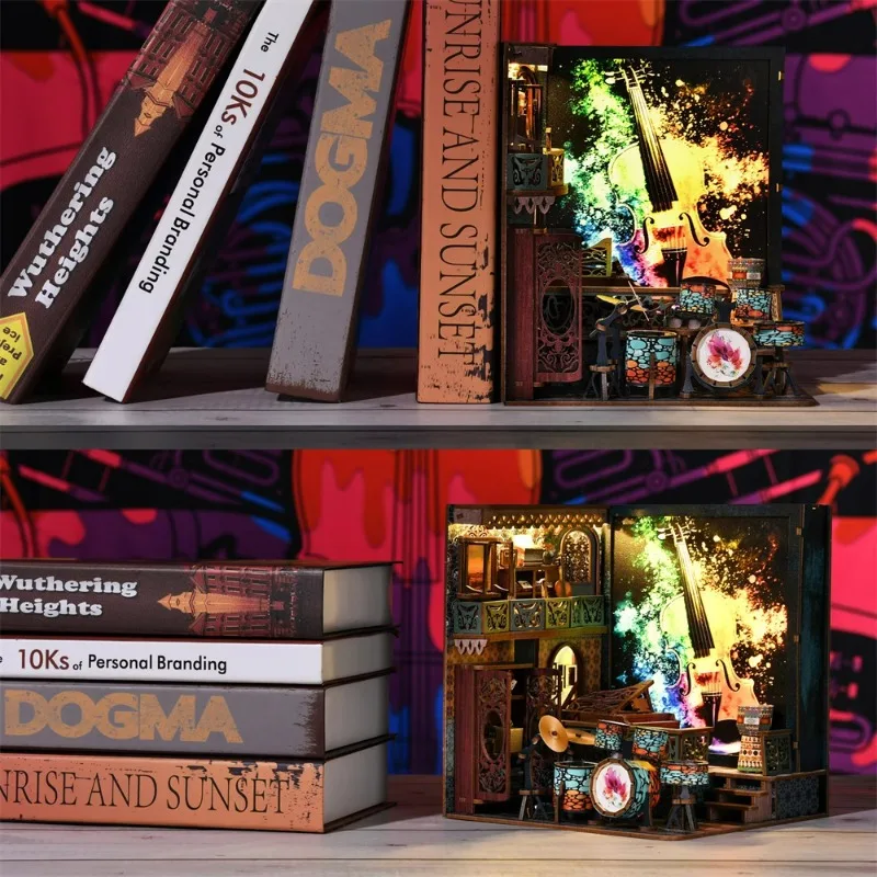 Musical Notes Light Box DIY, 3D LED Shadow Art Craft, Melody Themed Night Lamp Gift for Music Lovers