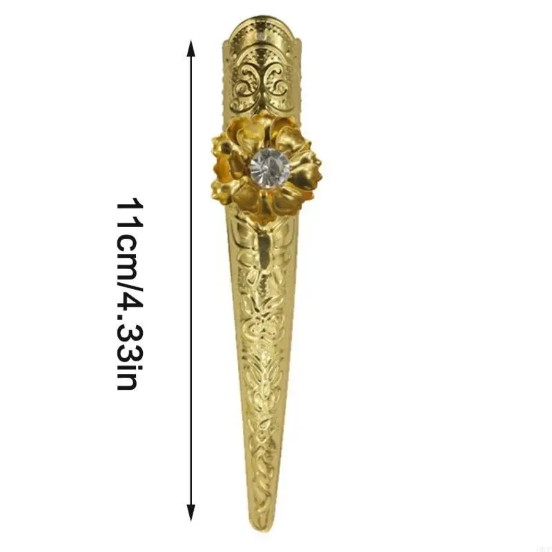 Antike Königin Fingernagel Ringe Nägel Ringe Dekoration Accessoire Halloween Fingern Nägel Spitzen Klauen Ringe