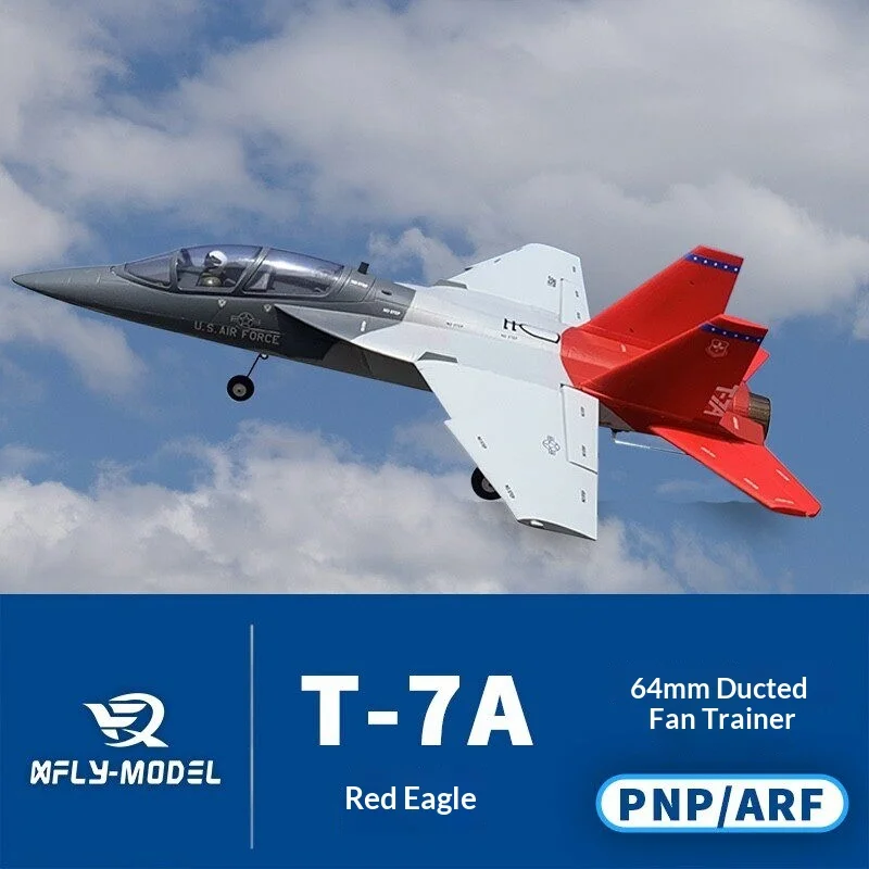 

Радиоуправляемый самолет XFly Model T-7A Red Trainer Jet 64mm EDF 4S с электрическим вентилятором для уличных полетов, PNP, для любителей радиоуправляемых моделей.