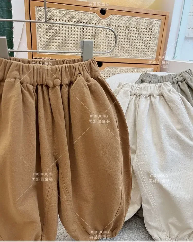 2026 Modische Hose für Jungen, Kinderkleidung, Sommer, Frühling, Babyhose mit Taschen, knöchellang, locker geschnitten, Mädchen, Kinder, Freizeithose – Detail 10