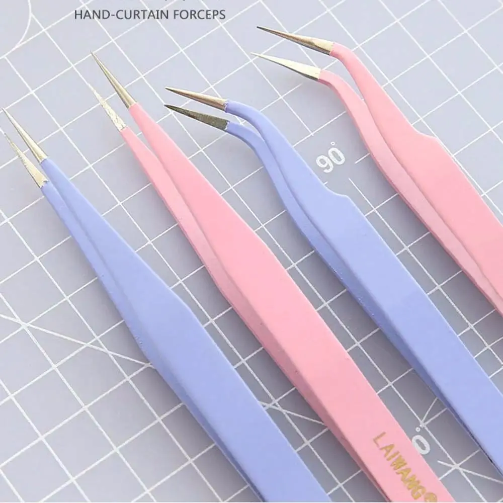 Draagbare Tape Sticker Tool RVS Picking Tool Notebook Accessorise Nail Pincet Pincet Macaron Color Nipper